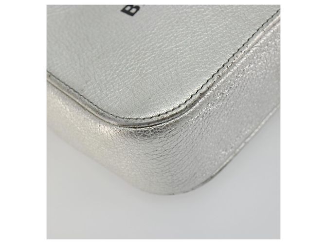 Borsa a tracolla BALENCIAGA Everyday in pelle Argento 552372 Auth 192828A - vista 12