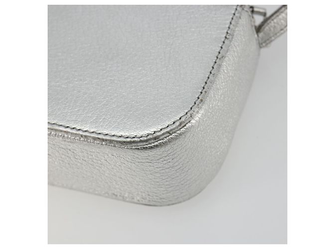 Borsa a tracolla BALENCIAGA Everyday in pelle Argento 552372 Auth 192828A - vista 13