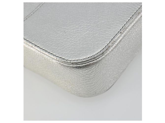 Borsa a tracolla BALENCIAGA Everyday in pelle Argento 552372 Auth 192828A - vista 14