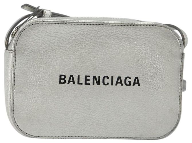 Borsa a tracolla BALENCIAGA Everyday in pelle Argento 552372 Auth 192828A - vista 2