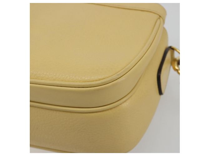 Borsa a Spalla GUCCI in Pelle Avorio Oro 001 115 1515 Auth bs36281 - vista 10
