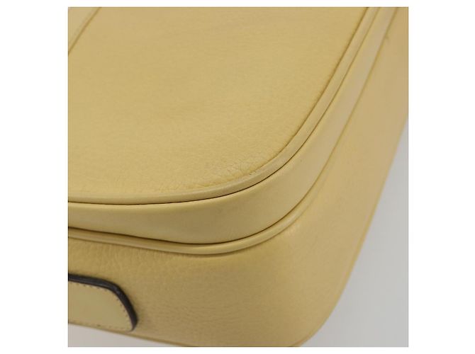 Borsa a Spalla GUCCI in Pelle Avorio Oro 001 115 1515 Auth bs36281 - vista 11