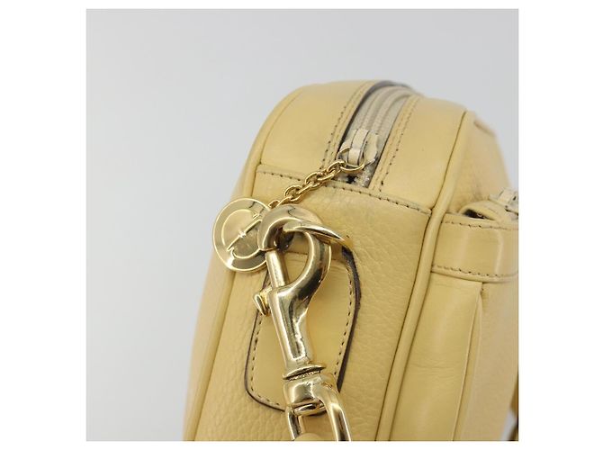 Borsa a Spalla GUCCI in Pelle Avorio Oro 001 115 1515 Auth bs36281 - vista 14