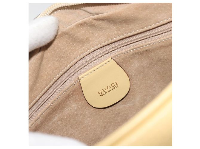 Borsa a Spalla GUCCI in Pelle Avorio Oro 001 115 1515 Auth bs36281 - vista 15