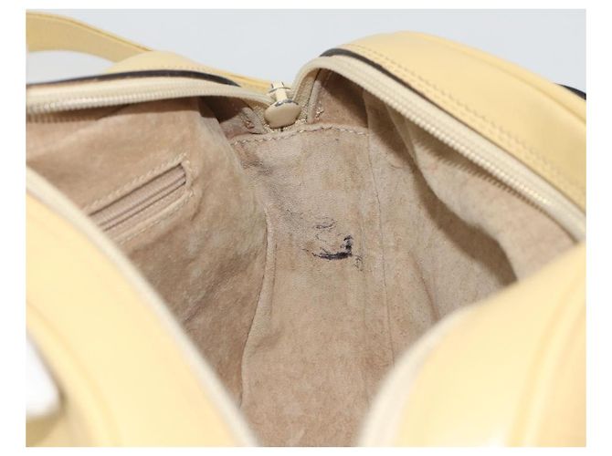 Borsa a Spalla GUCCI in Pelle Avorio Oro 001 115 1515 Auth bs36281 - vista 17