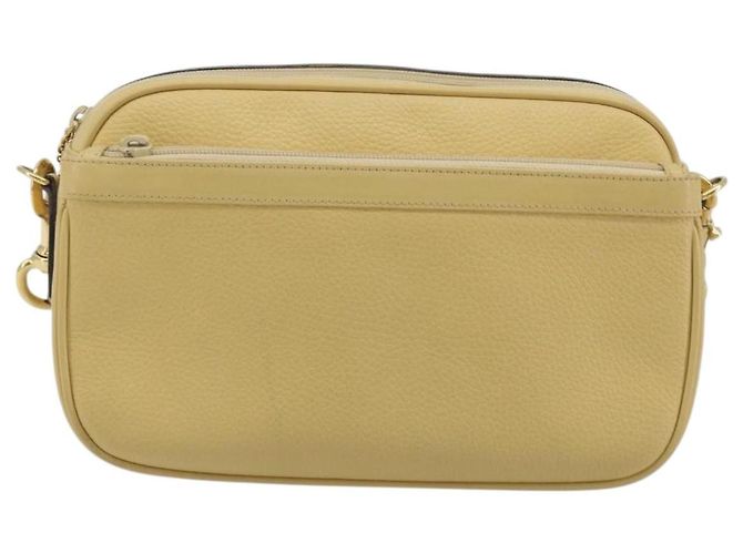 Borsa a Spalla GUCCI in Pelle Avorio Oro 001 115 1515 Auth bs36281 - vista 2