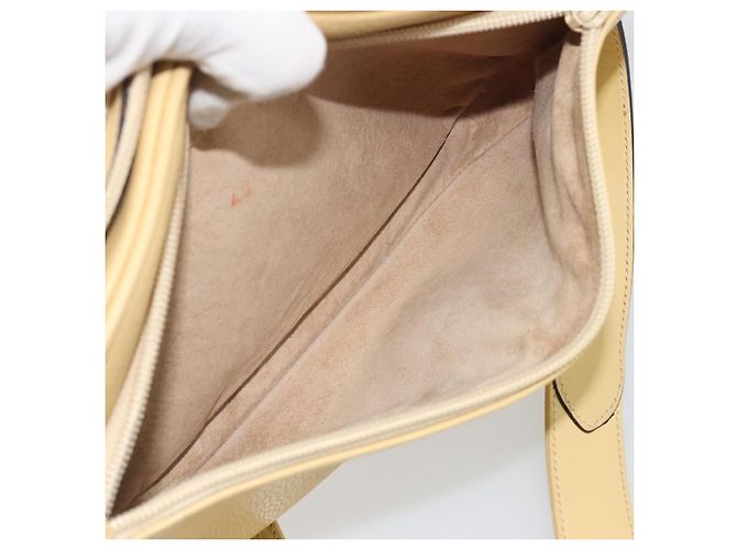 Borsa a Spalla GUCCI in Pelle Avorio Oro 001 115 1515 Auth bs36281 - vista 22