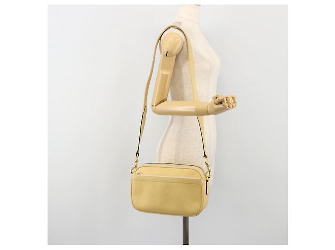 Borsa a Spalla GUCCI in Pelle Avorio Oro 001 115 1515 Auth bs36281 - vista 24