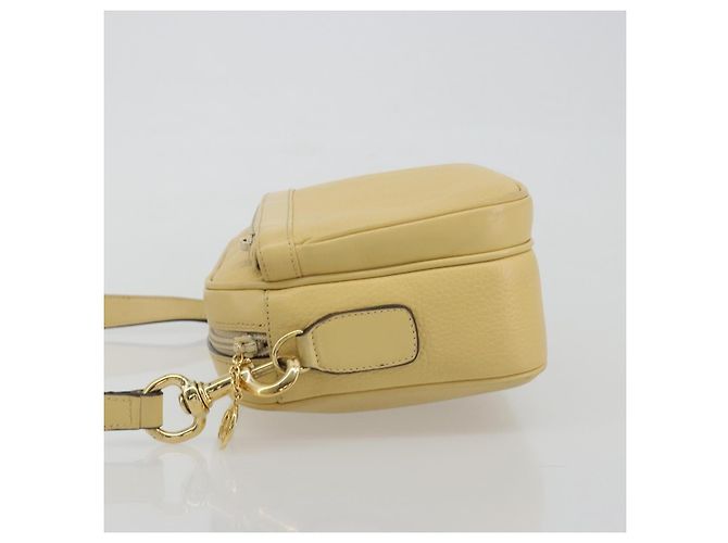 Borsa a Spalla GUCCI in Pelle Avorio Oro 001 115 1515 Auth bs36281 - vista 5