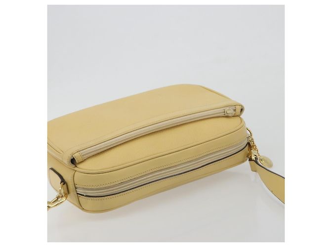 Borsa a Spalla GUCCI in Pelle Avorio Oro 001 115 1515 Auth bs36281 - vista 6