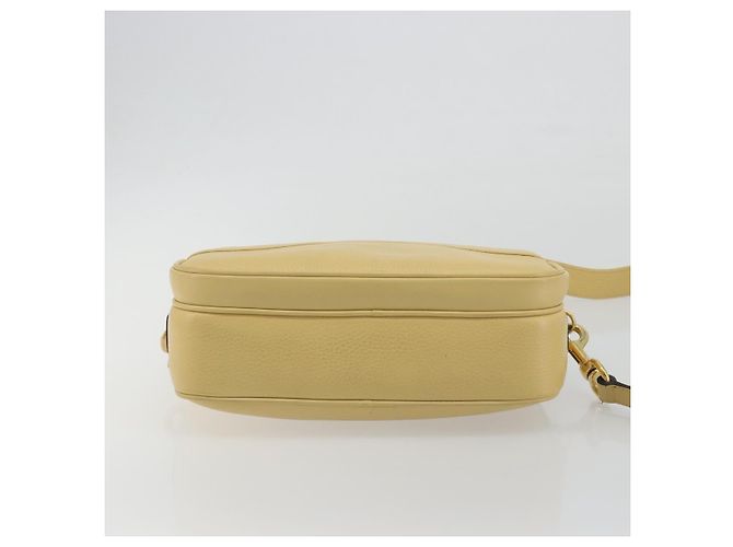Borsa a Spalla GUCCI in Pelle Avorio Oro 001 115 1515 Auth bs36281 - vista 9