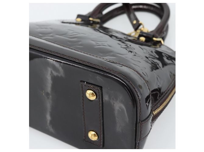 LOUIS VUITTON Borsa Monogram Vernis Alma BB Amarante M91678 LV Auth ka5391 Bordò - vista 18
