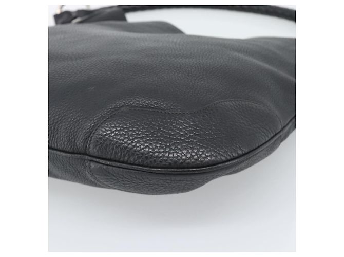 Borsa a tracolla PRADA in pelle nera argento ka5401V Nero - vista 12
