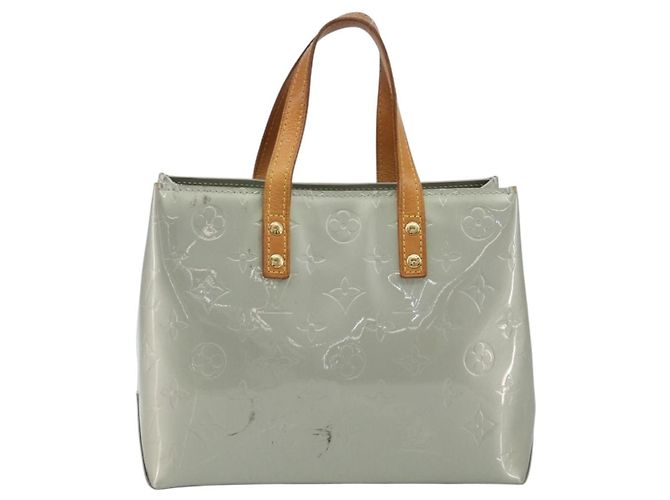 LOUIS VUITTON Borsa Monogram Vernis Reade PM Gris M91145 LV Auth ep15380 Grigio - vista 13