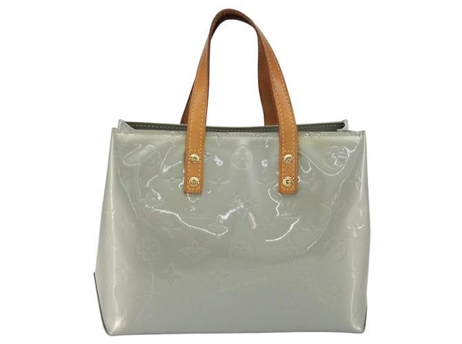 LOUIS VUITTON Borsa Monogram Vernis Reade PM Gris M91145 LV Auth ep15380 Grigio - vista 2