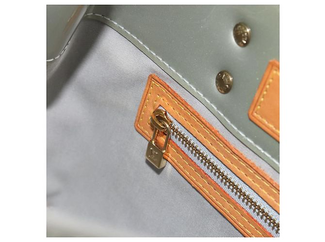 LOUIS VUITTON Borsa Monogram Vernis Reade PM Gris M91145 LV Auth ep15380 Grigio - vista 21