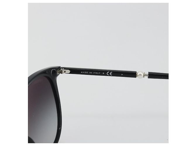 Occhiali da sole CHANEL in plastica nera CC Auth hk3945 Nero - vista 10