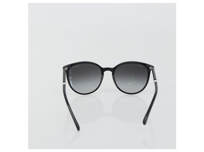 Occhiali da sole CHANEL in plastica nera CC Auth hk3945 Nero - vista 3