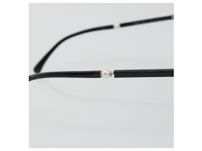 Occhiali da sole CHANEL in plastica nera CC Auth hk3945 Nero - vista 9