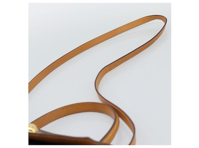 Céline Borsa CELINE Macadam Canvas Star Ball PVC Pelle 2way Marrone Oro Auth 194593 D'oro - vista 10