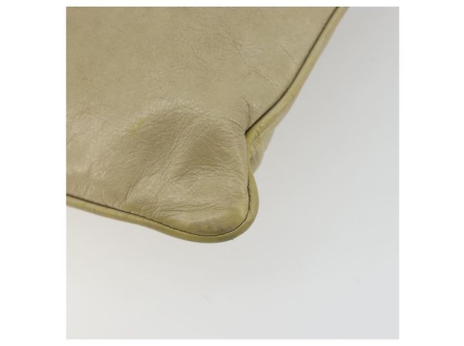 Borsa a Spalla Miu Miu Matelassé in Pelle Beige Oro Auth bs36288 D'oro - vista 17