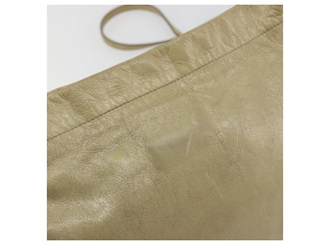 Borsa a Spalla Miu Miu Matelassé in Pelle Beige Oro Auth bs36288 D'oro - vista 9