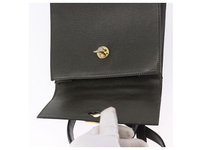 Céline Borsa CELINE in pelle 2way Khaki Gold Tone Auth ep15377 Cachi - vista 17