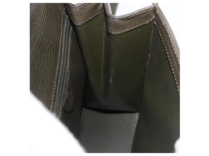 Céline Borsa CELINE in pelle 2way Khaki Gold Tone Auth ep15377 Cachi - vista 20