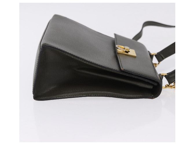 Céline Borsa CELINE in pelle 2way Khaki Gold Tone Auth ep15377 Cachi - vista 4