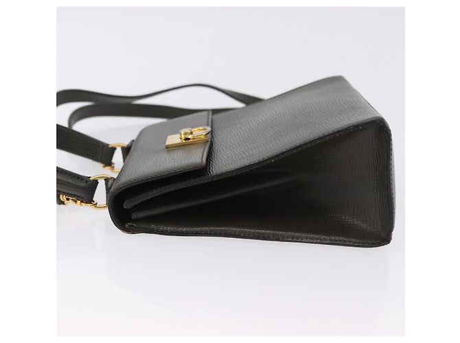Céline Borsa CELINE in pelle 2way Khaki Gold Tone Auth ep15377 Cachi - vista 5
