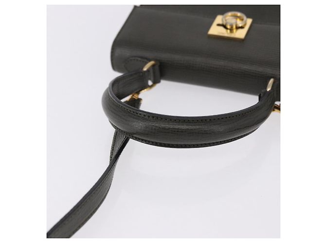 Céline Borsa CELINE in pelle 2way Khaki Gold Tone Auth ep15377 Cachi - vista 7