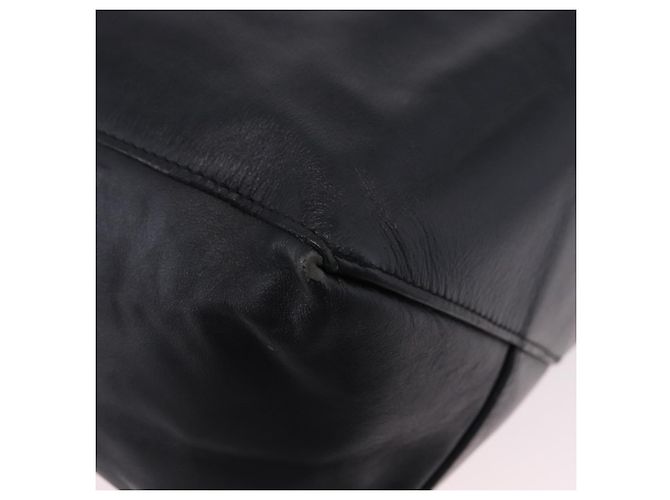 Céline CELINE Vertical Cabas Mall Handtasche aus Leder Schwarz Gold Authentisch 191085 Golden - Ansicht 10