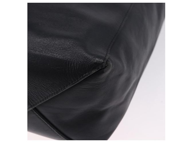 Céline CELINE Vertical Cabas Mall Handtasche aus Leder Schwarz Gold Authentisch 191085 Golden - Ansicht 11