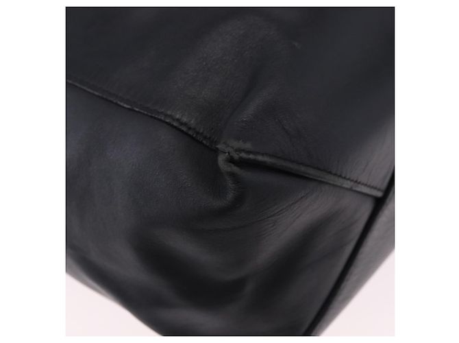 Céline CELINE Vertical Cabas Mall Handtasche aus Leder Schwarz Gold Authentisch 191085 Golden - Ansicht 12