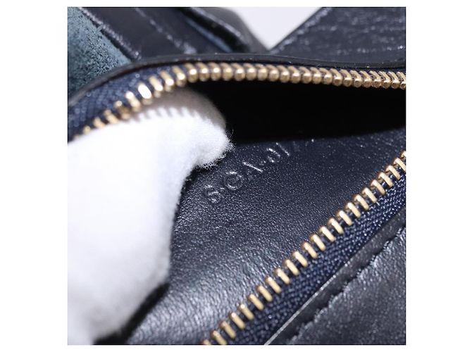 Céline CELINE Vertical Cabas Mall Handtasche aus Leder Schwarz Gold Authentisch 191085 Golden - Ansicht 21