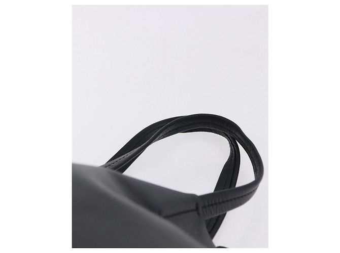Céline CELINE Vertical Cabas Mall Handtasche aus Leder Schwarz Gold Authentisch 191085 Golden - Ansicht 8