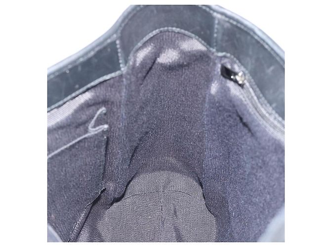 Sac à main Salvatore Ferragamo Gancini en toile noir et argent Auth ka5438 Argenté - vue 18