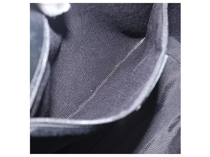 Sac à main Salvatore Ferragamo Gancini en toile noir et argent Auth ka5438 Argenté - vue 20