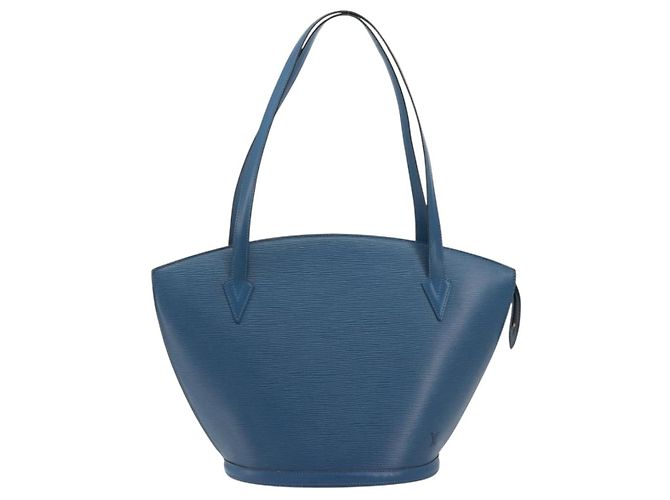 LOUIS VUITTON Epi Saint Jacques Borsa shopper a tracolla Blu M52275 Auth ep15588 - vista 13