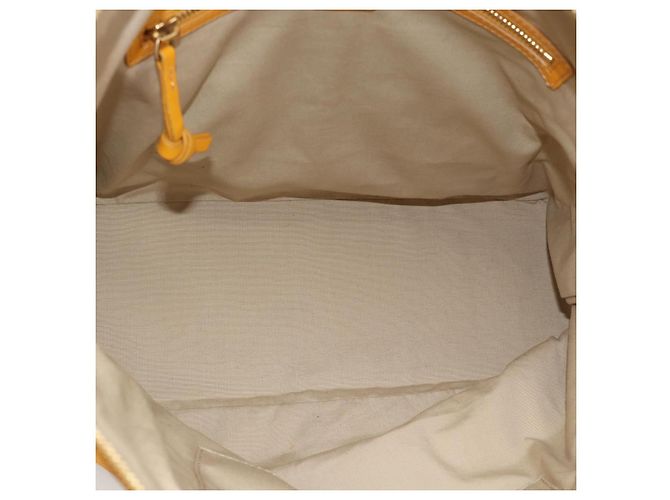 Céline Borsa CELINE in pelle giallo argento Auth 192757A - vista 17