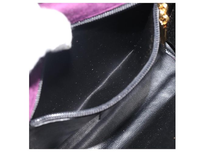 Borsa a tracolla Salvatore Ferragamo Vala in scamosciato viola e oro Auth BA14151A D'oro Porpora - vista 20