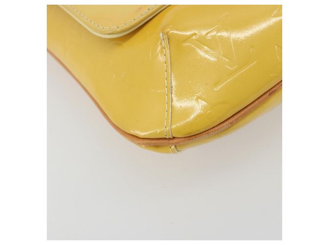 LOUIS VUITTON Monogram Vernis Thompson Street Bag Lime Yellow M91071 Auth 192632 D'oro - vista 16