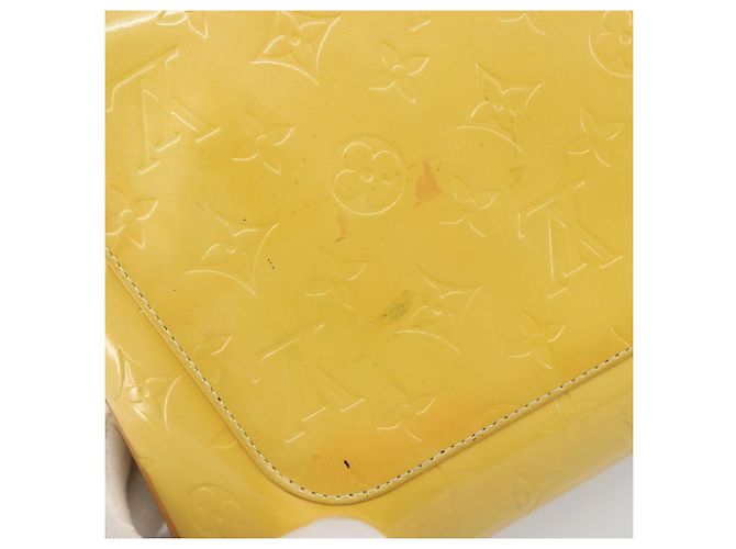 LOUIS VUITTON Monogram Vernis Thompson Street Bag Lime Yellow M91071 Auth 192632 D'oro - vista 8
