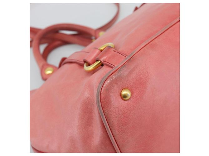 Borsa Miu Miu in pelle 2way Rosa Oro Auth am12098V D'oro - vista 10