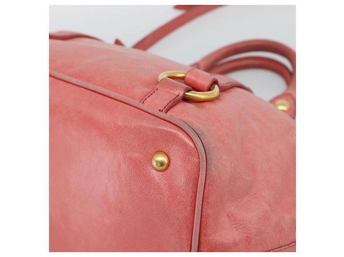 Borsa Miu Miu in pelle 2way Rosa Oro Auth am12098V D'oro - vista 15