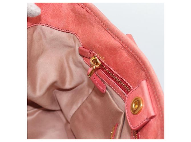 Borsa Miu Miu in pelle 2way Rosa Oro Auth am12098V D'oro - vista 21