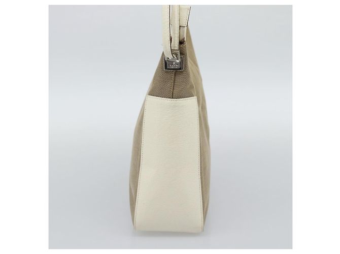 Borsa a Spalla GUCCI GG Canvas Beige Argento 001 3766 Auth BA14143 - vista 5
