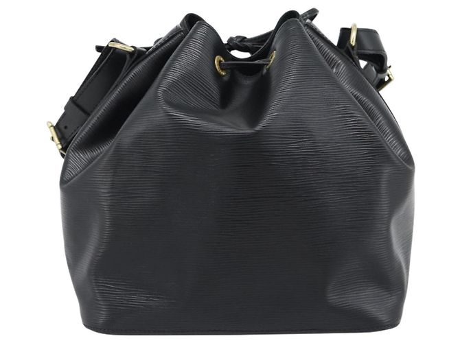 Borsa a Spalla LOUIS VUITTON Epi Petit Noe Nera M44102 LV Auth 191858V Nero - vista 2