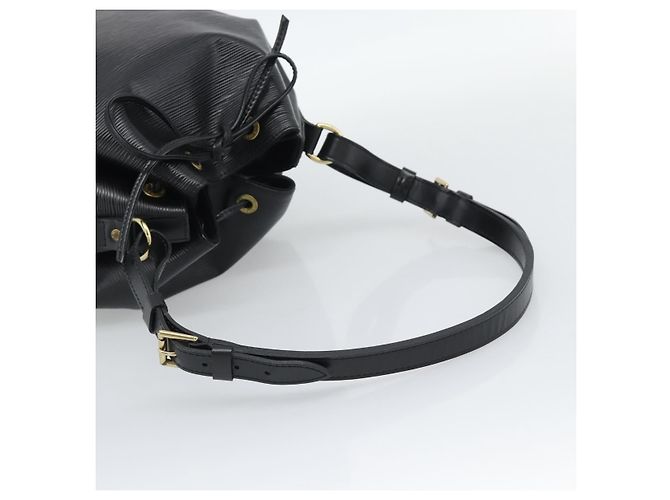 Borsa a Spalla LOUIS VUITTON Epi Petit Noe Nera M44102 LV Auth 191858V Nero - vista 7