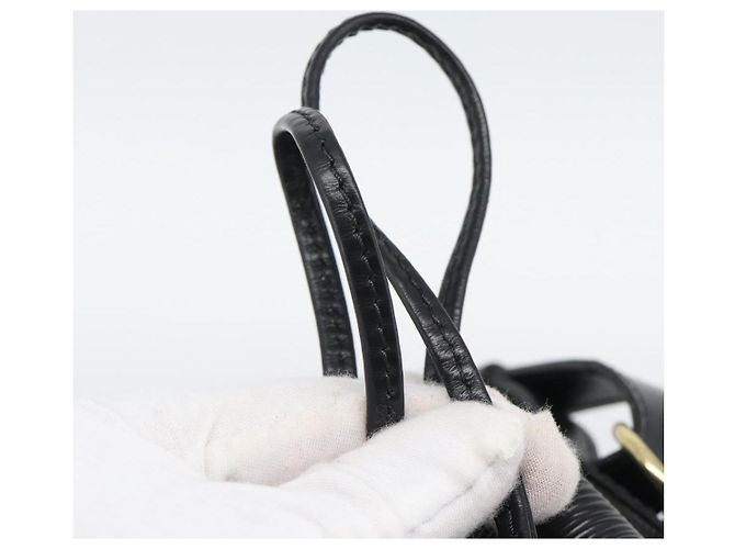Borsa a Spalla LOUIS VUITTON Epi Petit Noe Nera M44102 LV Auth 191858V Nero - vista 9